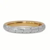 18ct 2 Tone Rose and White Gold Engraved Vintage Band