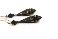 9ct Antique Piqué Earrings