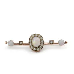 9ct Gold Antique Opal Brooch