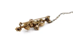 15ct Gold Antique Pearl Brooch