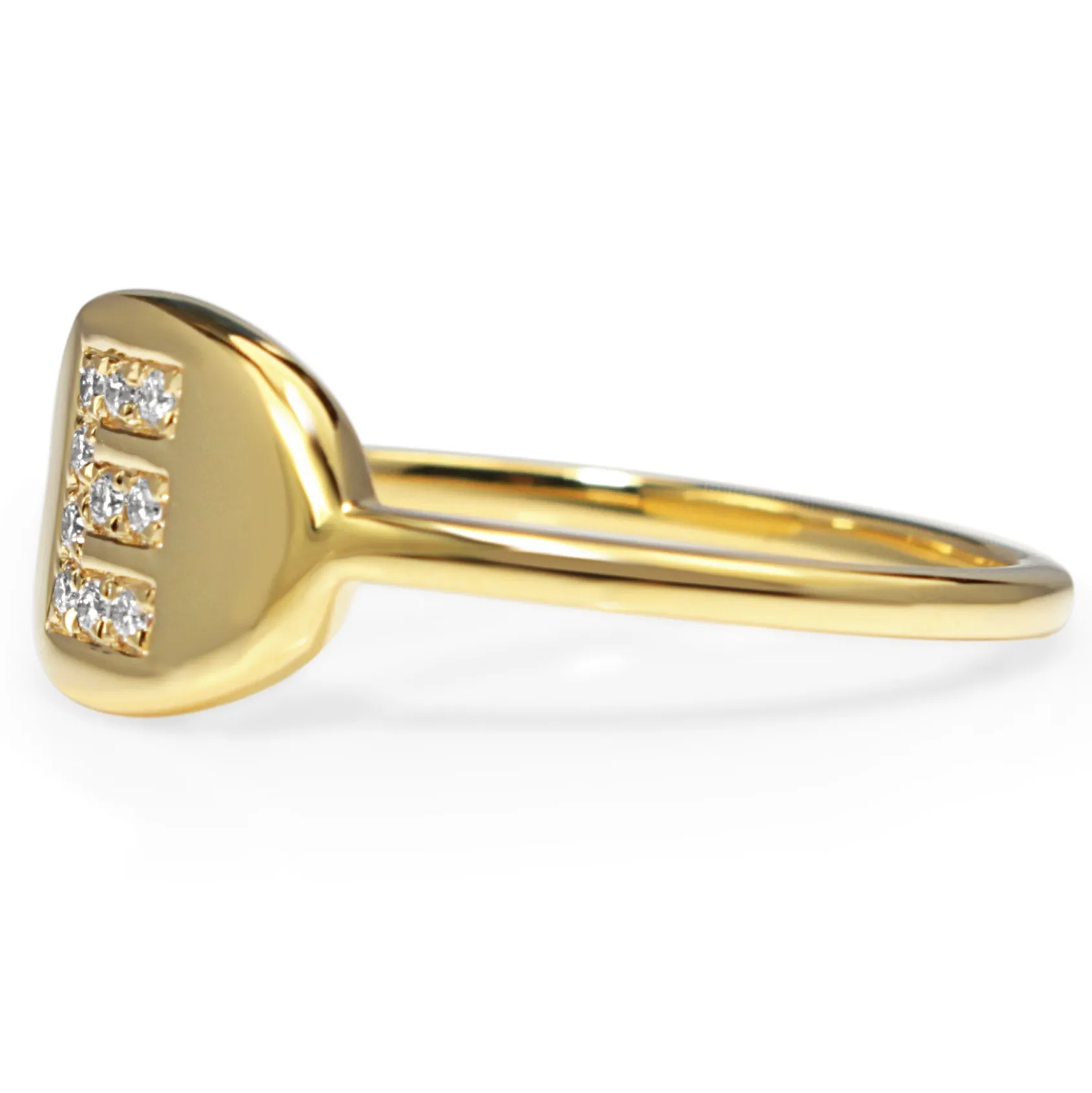 9ct Gold Diamond Initial Ring - MADE TO ORDER
