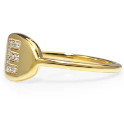 18ct Gold Diamond Initial Ring - MADE TO ORDER