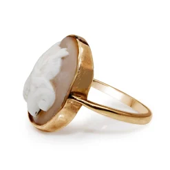 9ct Rose / Yellow Gold Antique Cameo Ring