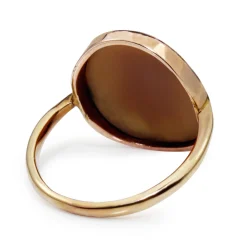 9ct Rose / Yellow Gold Antique Cameo Ring