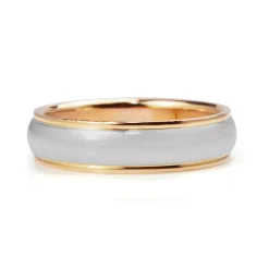 18ct Rose Gold and Platinum Tiffany and Co Mens Band