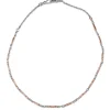 9ct Rose Gold and Silver Chain Necklace