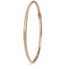 9ct Rose Gold and Silver Filled Round Bangle