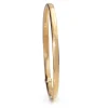 9ct Rose Gold and Silver Filled Oval Bangle