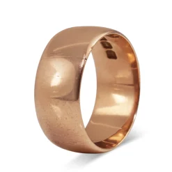 9ct Rose Gold Antique Cigar Band Ring - Circa 1916