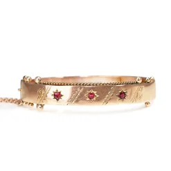 9ct Rose Gold Antique Edwardian Bangle