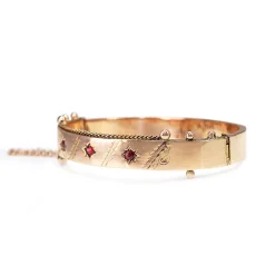 9ct Rose Gold Antique Edwardian Bangle