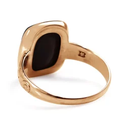 9ct Rose Gold Antique Garnet Intaglio Signet Ring