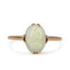 9ct Rose Gold Antique Opal Solitaire Ring