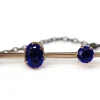 9ct Rose Gold Antique Paste 3 Stone Brooch