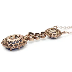 9ct Rose Gold Antique Paste Necklace