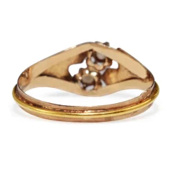 18ct Rose Gold Antique Pearl Ring