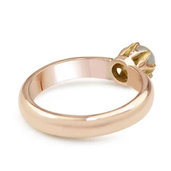 9ct Rose Gold Antique Pearl Solitaire Ring