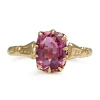9ct Rose Gold Antique Pink Sapphire Ring
