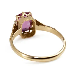 9ct Rose Gold Antique Pink Sapphire Ring