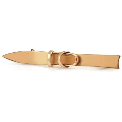 14ct Rose Gold Antique Ski Brooch