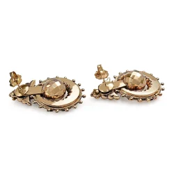 9ct Rose Gold Antique Victorian Decorative Earrings