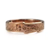 9ct Rose Gold 'Be True' Antique Style Band Ring