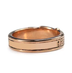 9ct Rose Gold 'Be True' Antique Style Band Ring