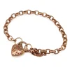 9ct Rose Gold Belcher Oval Link Bracelet