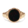 9ct Rose Gold Bloodstone Antique Signet Ring