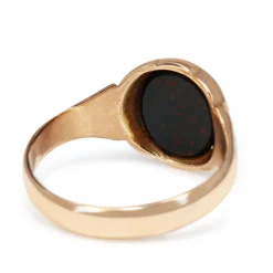 9ct Rose Gold Bloodstone Antique Signet Ring