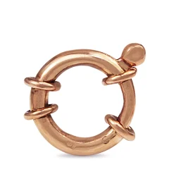 9ct Rose Gold Bolt Ring Clasp