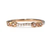 18ct Rose Gold 'Bow' Style Diamond Band