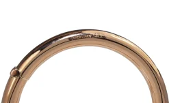 9ct Rose Gold Copper Lined Hinged Vintage Bangle