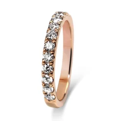 18ct Rose Gold .50ct Diamond Band