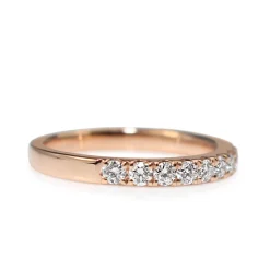 18ct Rose Gold .50ct Diamond Band