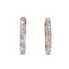 18ct Rose Gold .50ct Diamond Hoop Earrings
