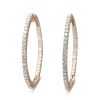 10ct Rose Gold 1.00ct Diamond Hoop Earrings