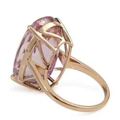 18ct Rose Gold 29ct Kunzite Solitaire Ring