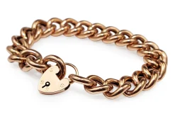 9ct Rose Gold Curb Link Bracelet