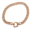 9ct Rose Gold Curb Link Bracelet with Bolt Clasp