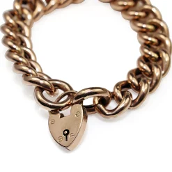9ct Rose Gold Curb Link Bracelet