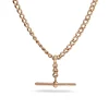 9ct Rose Gold Curb Link Fob Chain