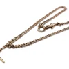 9ct Rose Gold Curb Link Fob Chain