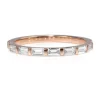 18ct Rose Gold Diamond Baguette Ring