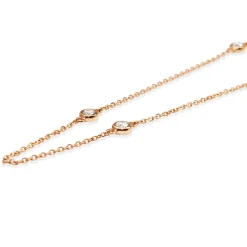 18ct Rose Gold 'Diamond By The Yard' Chain / Necklace