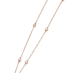 18ct Rose Gold 'Diamond By The Yard' Chain / Necklace