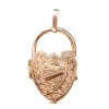 9ct Rose Gold Engraved Heart Locket Necklace