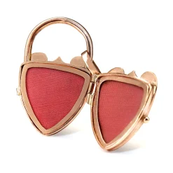 9ct Rose Gold Engraved Heart Locket Necklace