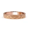 9ct Rose Gold Engraved Wedding Band