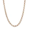 9ct Rose Gold Estate Belcher Link Necklace